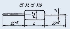 Резистор постійний С5-37 5Вт 39