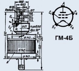 Лампа модуляторна ГМ-4Б