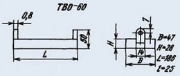 Резистор постійний ТВО-60 1.1К