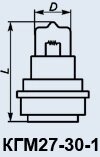 Кварцеві лампи КГМ-27-30-1