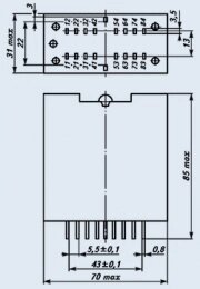 Реле електромагнітне проміжне РЕП-11-440 12В