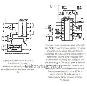 Мікросхема КБ174ГФ2-4 — генератори сигналів спеціальної форми