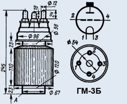 Лампа модуляторна ГМ-3Б