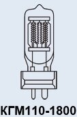 Кварцеві лампи КГМ-110-1800