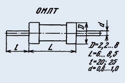 Резистор постійний ОМЛТ-0.5 68