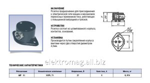 Розетка ШР-51+ Виделка ШВ-51