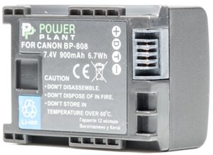 Акумулятор PowerPlant Canon BP-808 Chip 900mAh DV00DV1260