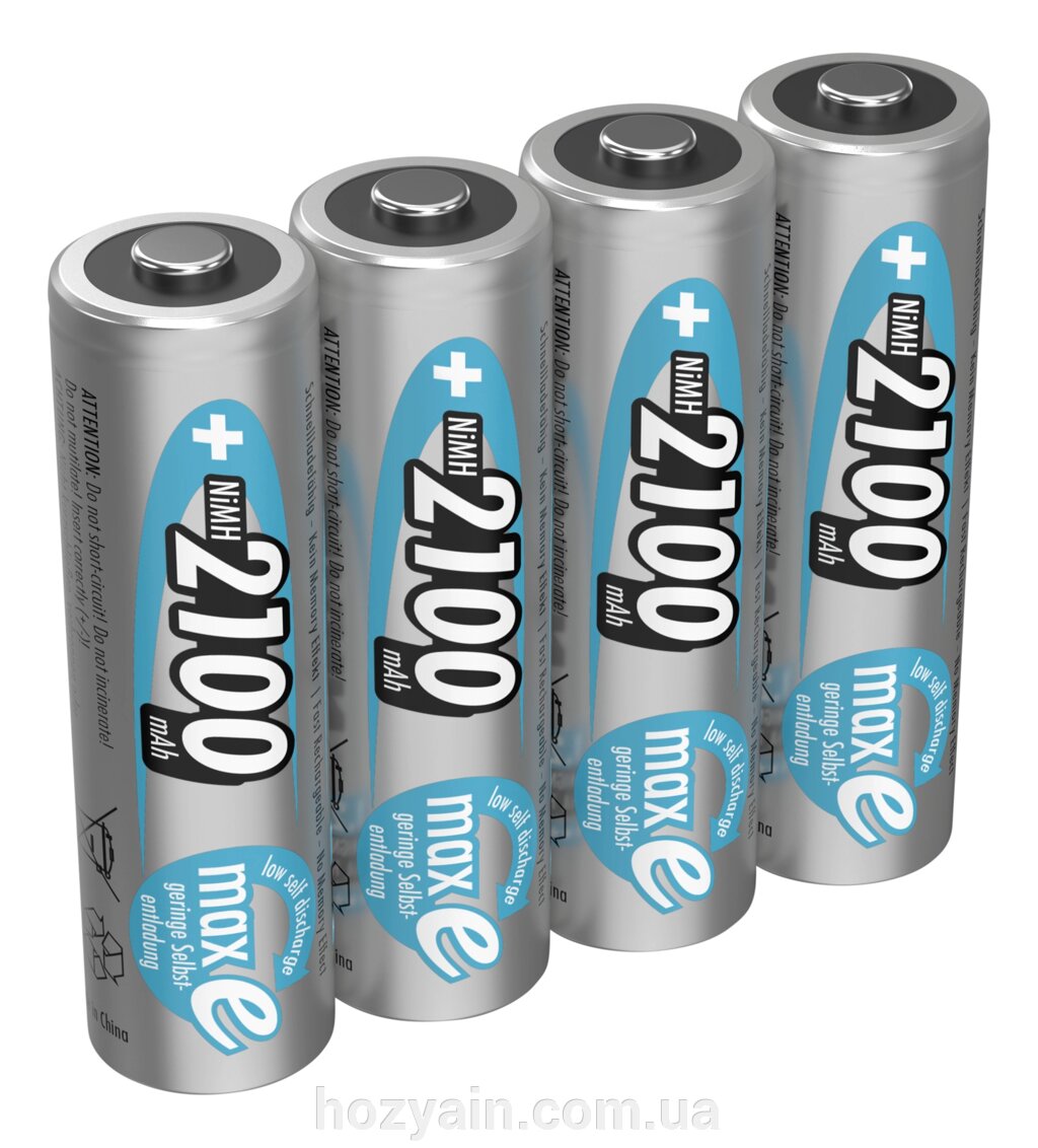 Акумулятор Ansmann AA 4 X 2100 mAh NiMH 1.2V maxE PREMIUM від компанії hozyain. com. ua - фото 1