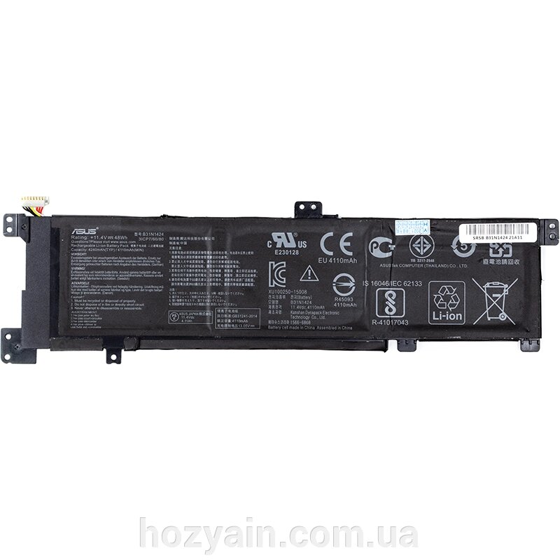 Акумулятор для ноутбуків ASUS A401L (B31N1424) 11.4V 4240mAh (original) NB431267 від компанії hozyain. com. ua - фото 1