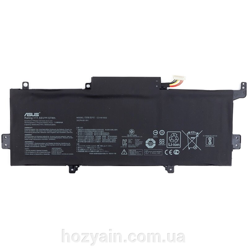 Акумулятор для ноутбуків ASUS Zenbook UX330UA (C31N1602) 11.5V 4940mAh (original) NB431489 від компанії hozyain. com. ua - фото 1