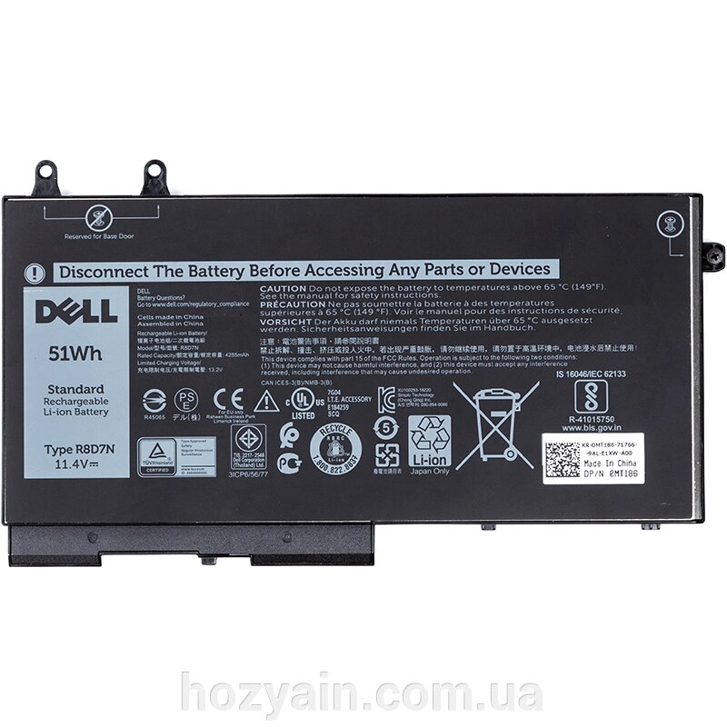 Акумулятор для ноутбуків Dell Latitude 5400 E5400 Series (R8D7N) 11.4V 4255mAh (original) NB441617 від компанії hozyain. com. ua - фото 1