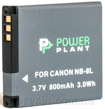 Акумулятор PowerPlant Canon NB-8L 800mAh DV00DV1256 від компанії hozyain. com. ua - фото 1