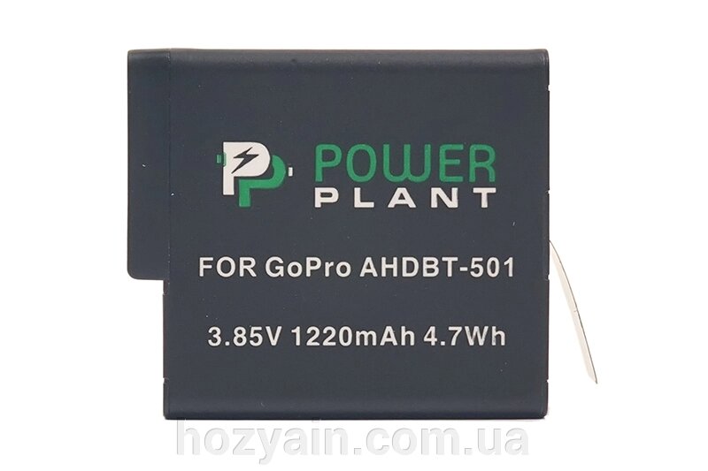 Акумулятор PowerPlant для GoPro AHDBT-501 1220mAh CB970124 від компанії hozyain. com. ua - фото 1