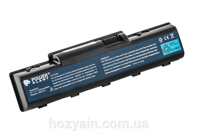 Акумулятор PowerPlant для ноутбуків ACER Aspire 4710 (AS07A41, AC43103S2P) 11.1V 5200mAh NB00000063 від компанії hozyain. com. ua - фото 1