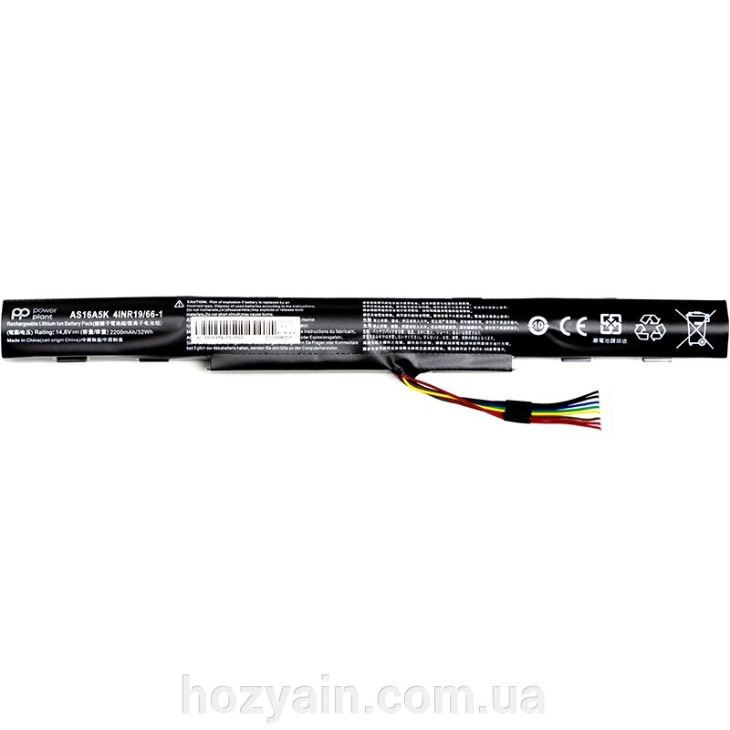 Акумулятор PowerPlant для ноутбуків ACER Aspire E15 (AS16A5K) 14.6V 2200mAh NB410477 від компанії hozyain. com. ua - фото 1