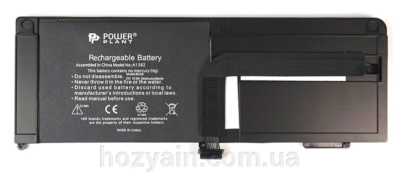 Акумулятор PowerPlant для ноутбуків APPLE MacBook Pro 15.4" (A1286, A1382) 10.8V 5200mAh NB420100 від компанії hozyain. com. ua - фото 1