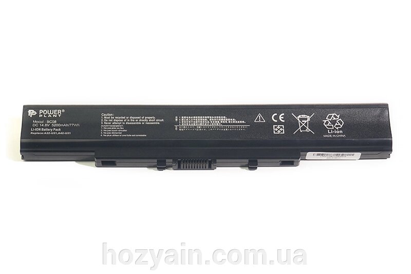 Акумулятор PowerPlant для ноутбуків ASUS U31 (A32-U31, ASU31ELH) 14.8V 5200mAh NB430512 від компанії hozyain. com. ua - фото 1