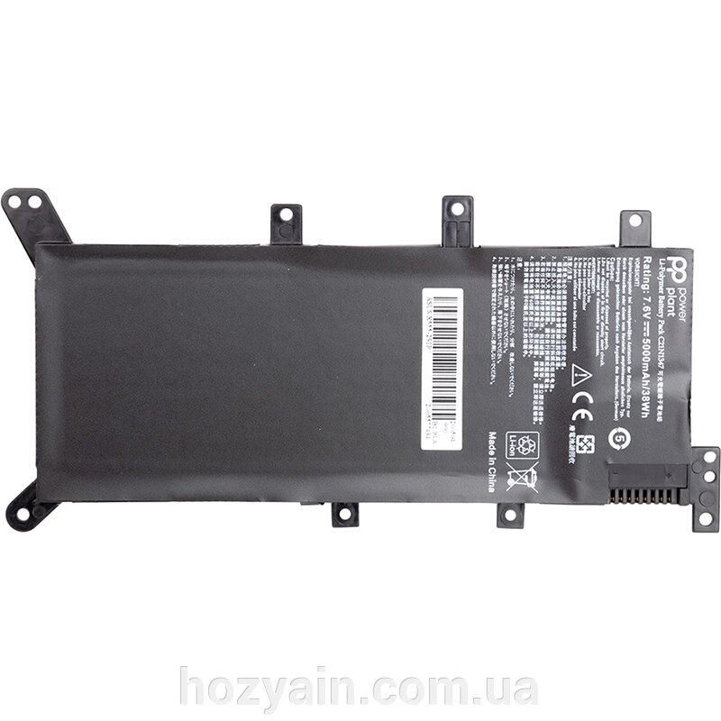 Акумулятор PowerPlant для ноутбуків ASUS X555 Series (C21N1347) 7.6V 5000mAh NB430796 від компанії hozyain. com. ua - фото 1