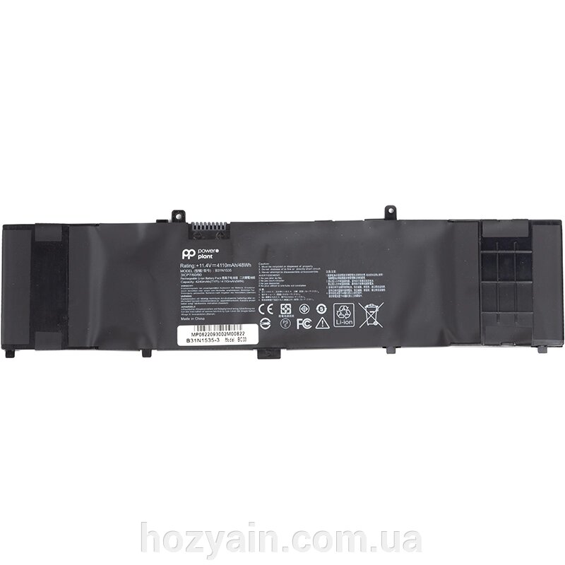 Акумулятор PowerPlant для ноутбуків ASUS Zenbook RX410U (B31N1535) 11.4V 4110mAh NB431618 від компанії hozyain. com. ua - фото 1