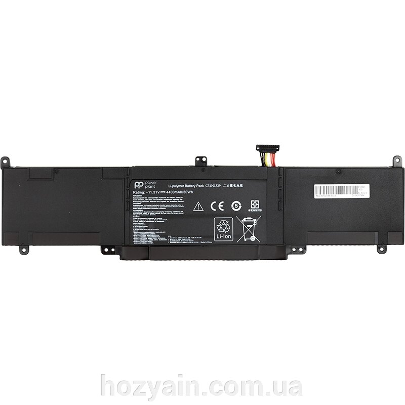 Акумулятор PowerPlant для ноутбуків ASUS ZenBook UX303L (C31N1339) 11.31V 4400mAh NB430895 від компанії hozyain. com. ua - фото 1