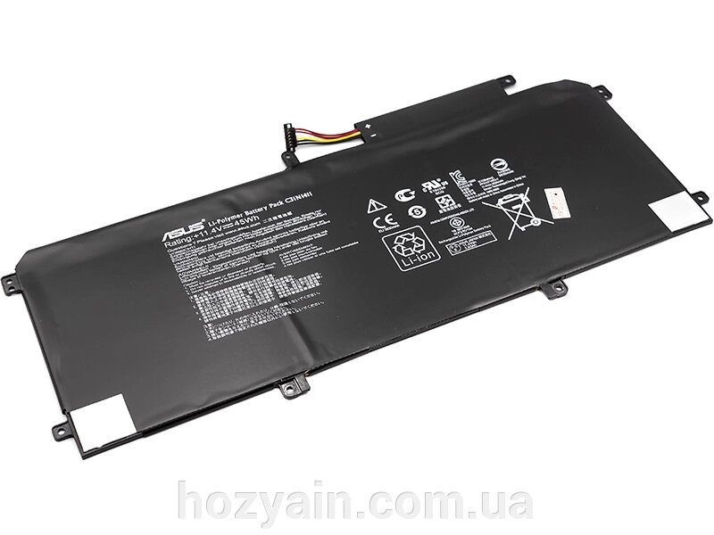 Акумулятор PowerPlant для ноутбуків ASUS Zenbook UX305 (C31N1411) 11.4V 45Wh (original) NB430901 від компанії hozyain. com. ua - фото 1