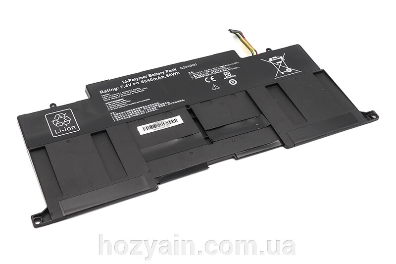 Акумулятор PowerPlant для ноутбуків ASUS Zenbook UX31 (UX31E-RY010V) 7.4V 6840mAh NB430550 від компанії hozyain. com. ua - фото 1