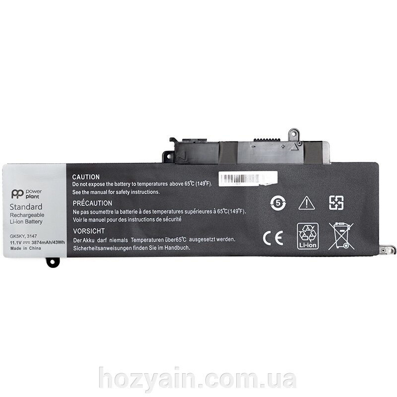 Акумулятор PowerPlant для ноутбуків DELL Inspiron 11 3000 (GK5KY) 11.1V 43Wh NB440733 від компанії hozyain. com. ua - фото 1