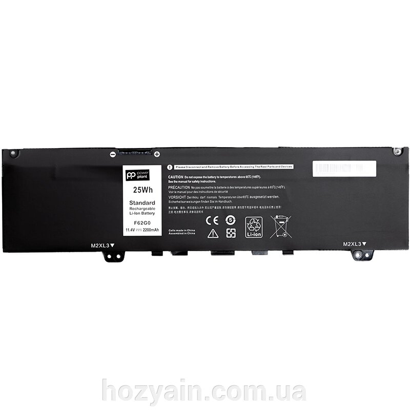 Акумулятор PowerPlant для ноутбуків DELL Inspiron 13 5370 (F62G0) 11.4V 2200mAh NB441518 від компанії hozyain. com. ua - фото 1