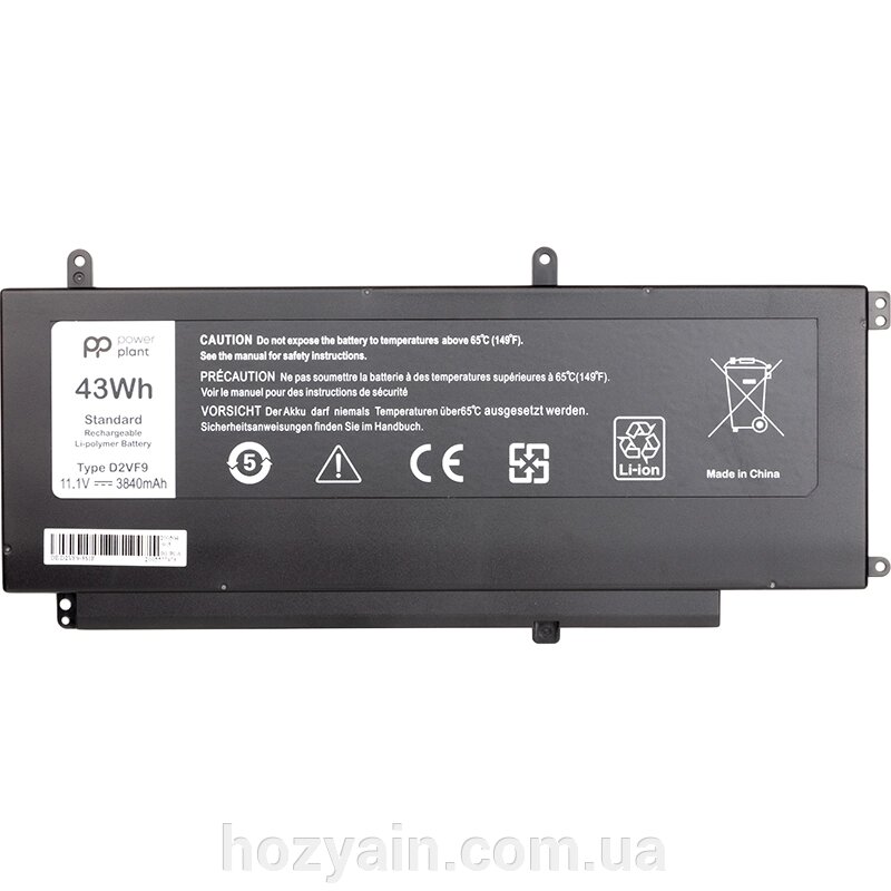 Акумулятор PowerPlant для ноутбуків DELL Inspiron 15 7547 (D2VF9) 11.1V 3840mAh NB441112 від компанії hozyain. com. ua - фото 1