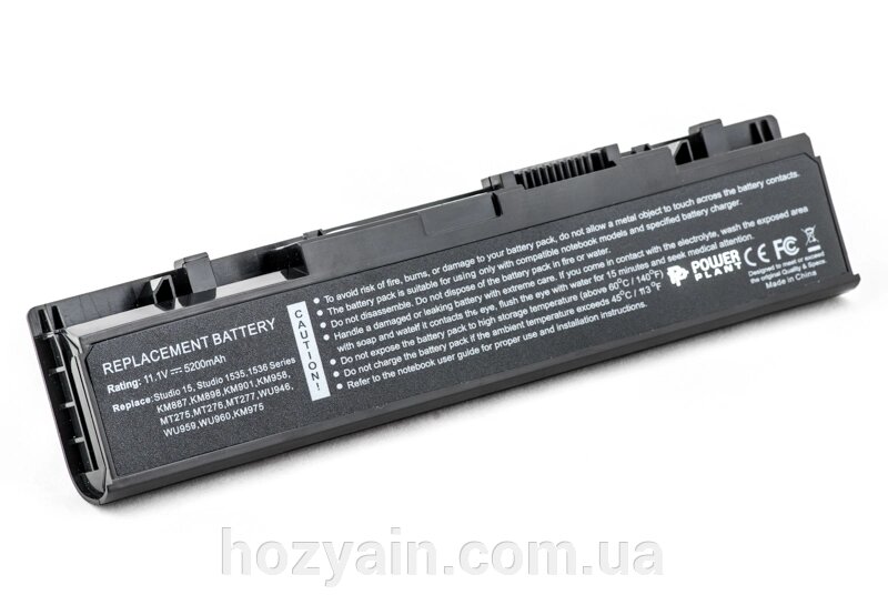 Акумулятор PowerPlant для ноутбуків DELL Studio 1535 (WU946, DE 1537 3S2P) 11.1V 5200mAh NB00000051 від компанії hozyain. com. ua - фото 1