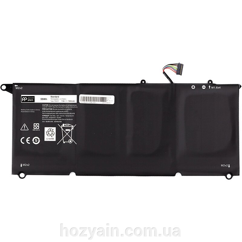 Акумулятор PowerPlant для ноутбуків Dell XPS 13 9360 (PW23Y) 7.6V 7800mAh NB441297 від компанії hozyain. com. ua - фото 1