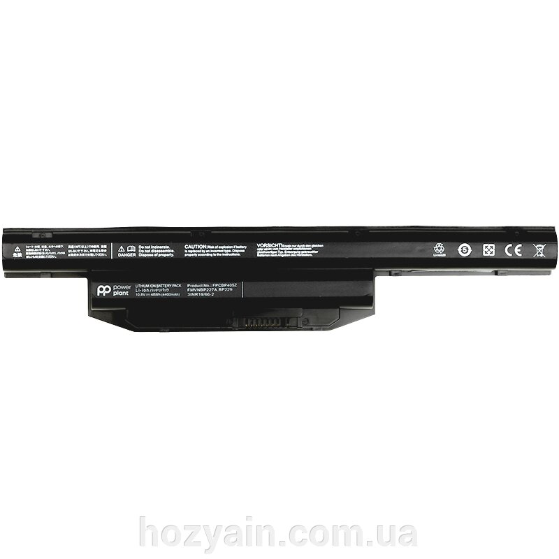 Акумулятор PowerPlant для ноутбуків Fujitsu LifeBook E751 (FPCBP426) 10.8V 4400mAh NB450145 від компанії hozyain. com. ua - фото 1