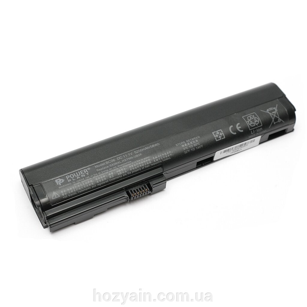 Акумулятор PowerPlant для ноутбуків HP EliteBook 2560 (HSTNN-UB2K, HP2560LH) 11.1V 5200mAh NB00000308 від компанії hozyain. com. ua - фото 1