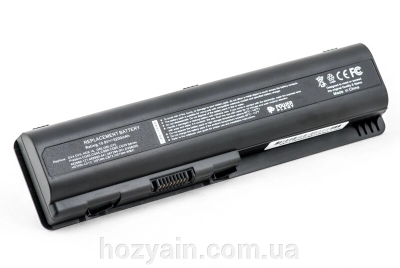 Акумулятор PowerPlant для ноутбуків HP Pavilion DV4 (HSTNN-DB72, H5028LH) 10.8V 5200mAh NB00000025 від компанії hozyain. com. ua - фото 1