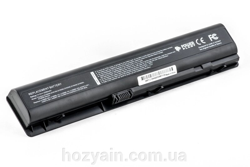 Акумулятор PowerPlant для ноутбуків HP Pavilion DV9000 (HSTNN-LB33, H90001LH) 14.4V 5200mAh NB00000128 від компанії hozyain. com. ua - фото 1