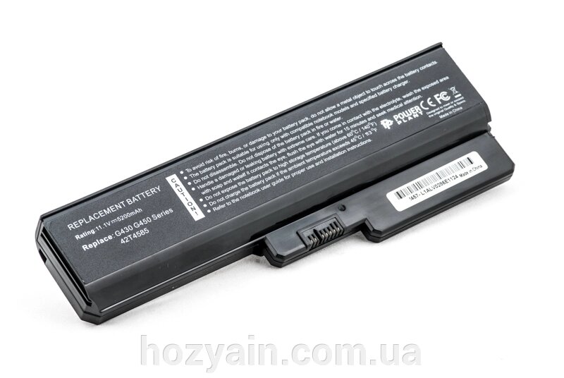 Акумулятор PowerPlant для ноутбуків IBM/LENOVO IdeaPad G430 (ASM 42T4586, LOG530LH) 11.1V 5200mAh NB00000042 від компанії hozyain. com. ua - фото 1