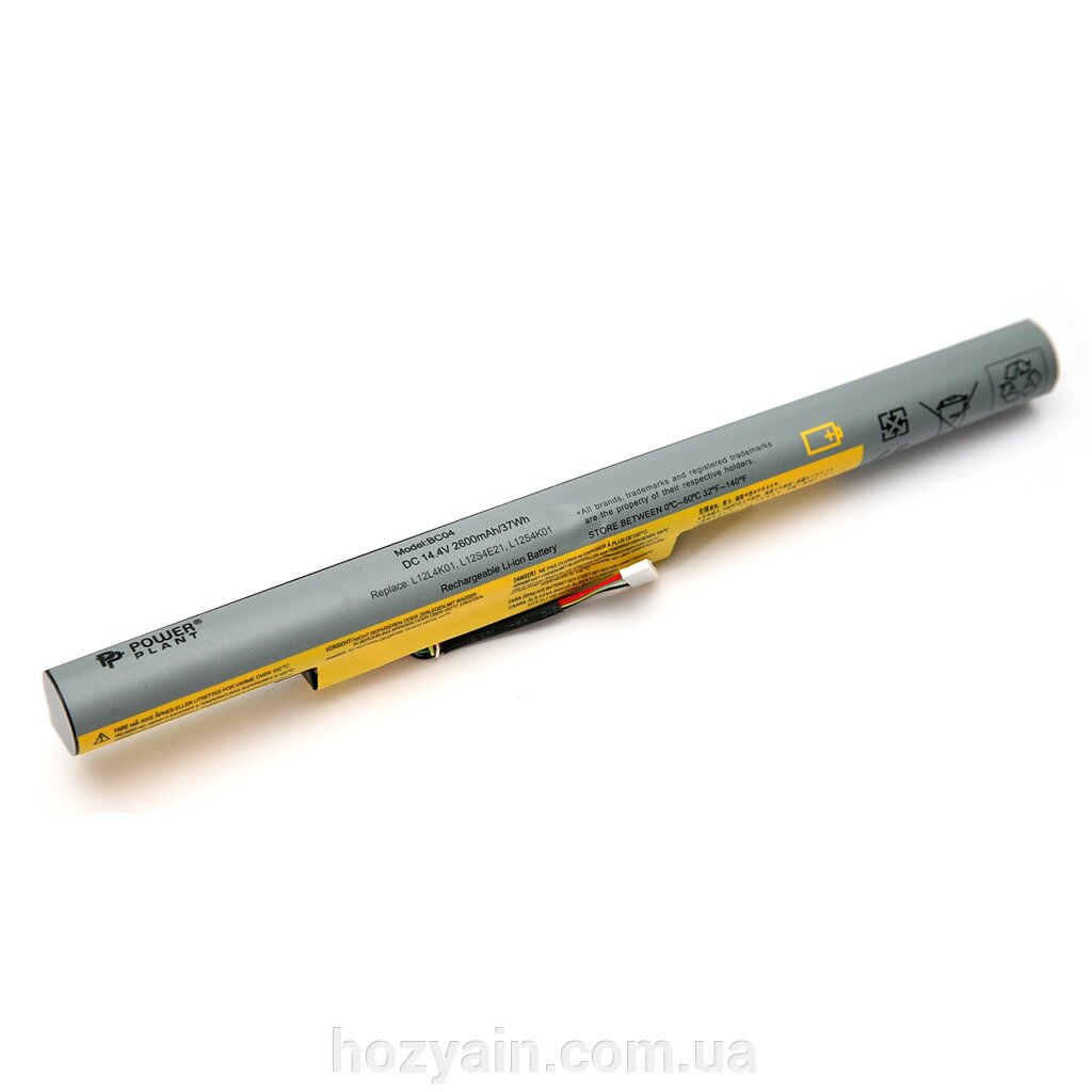 Акумулятор PowerPlant для ноутбуків IBM/LENOVO IdeaPad Z500 (L12L4K01, LOZ500L7) 14.4V 2600mAh NB00000298 від компанії hozyain. com. ua - фото 1