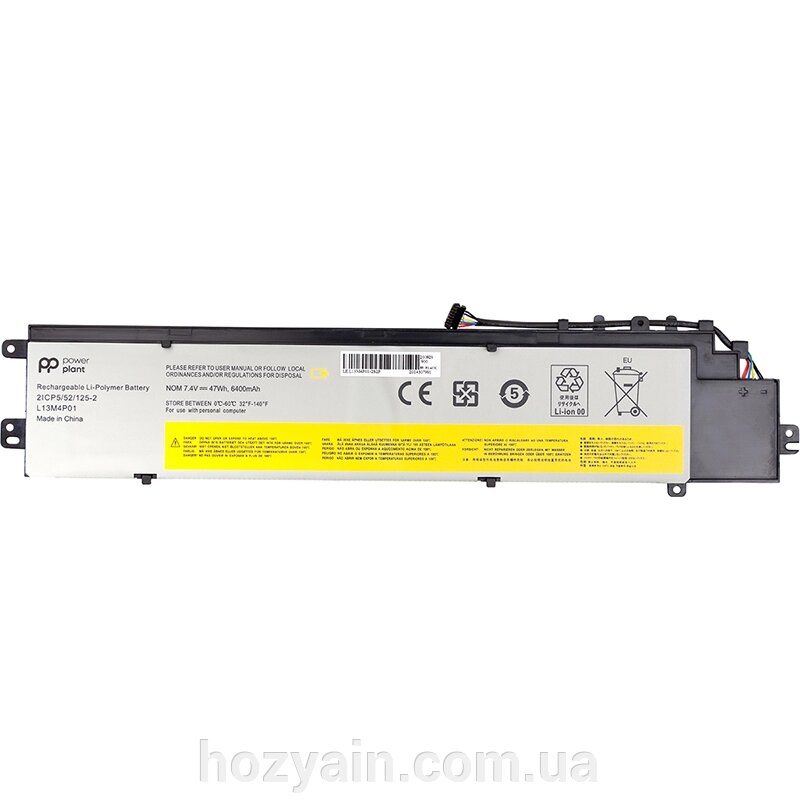 Акумулятор PowerPlant для ноутбуків LENOVO Erazer Y40-70 (L13M4P01) 7.4V 6400mAh NB481033 від компанії hozyain. com. ua - фото 1