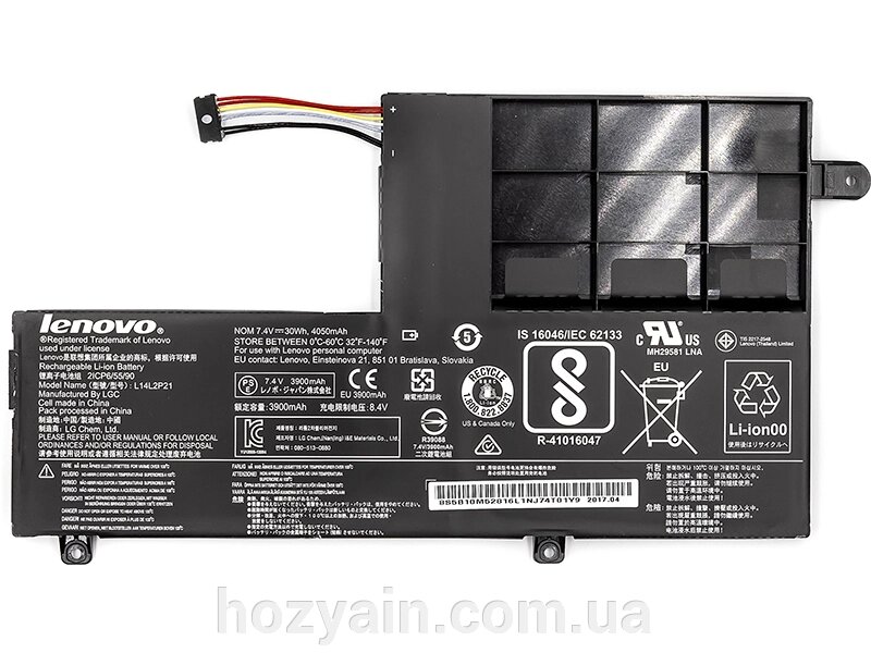 Акумулятор PowerPlant для ноутбуків LENOVO Ideapad 300S (L14M2P21) 7.4V 30Wh (original) NB480715 від компанії hozyain. com. ua - фото 1