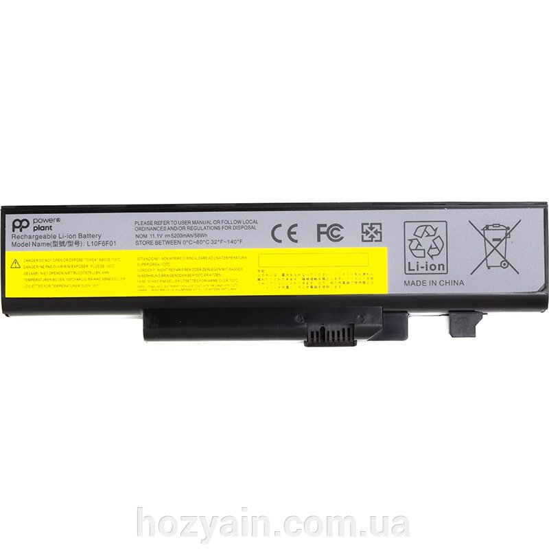 Акумулятор PowerPlant для ноутбуків LENOVO IdeaPad Y470 (L10S6F01) 10.8V 5200mAh NB481637 від компанії hozyain. com. ua - фото 1