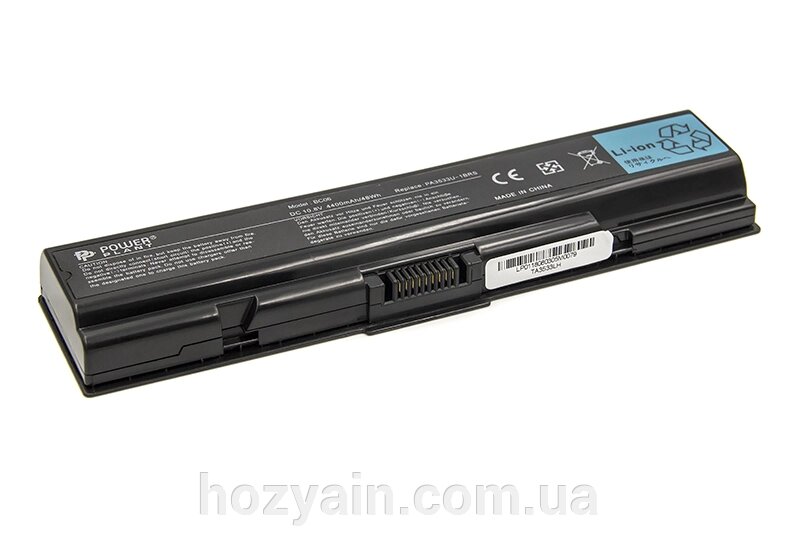 Акумулятор PowerPlant для ноутбуків TOSHIBA Satellite A200 (PA3534U-1BRS, TA3533LH) 10.8V 4400mAh NB510054 від компанії hozyain. com. ua - фото 1