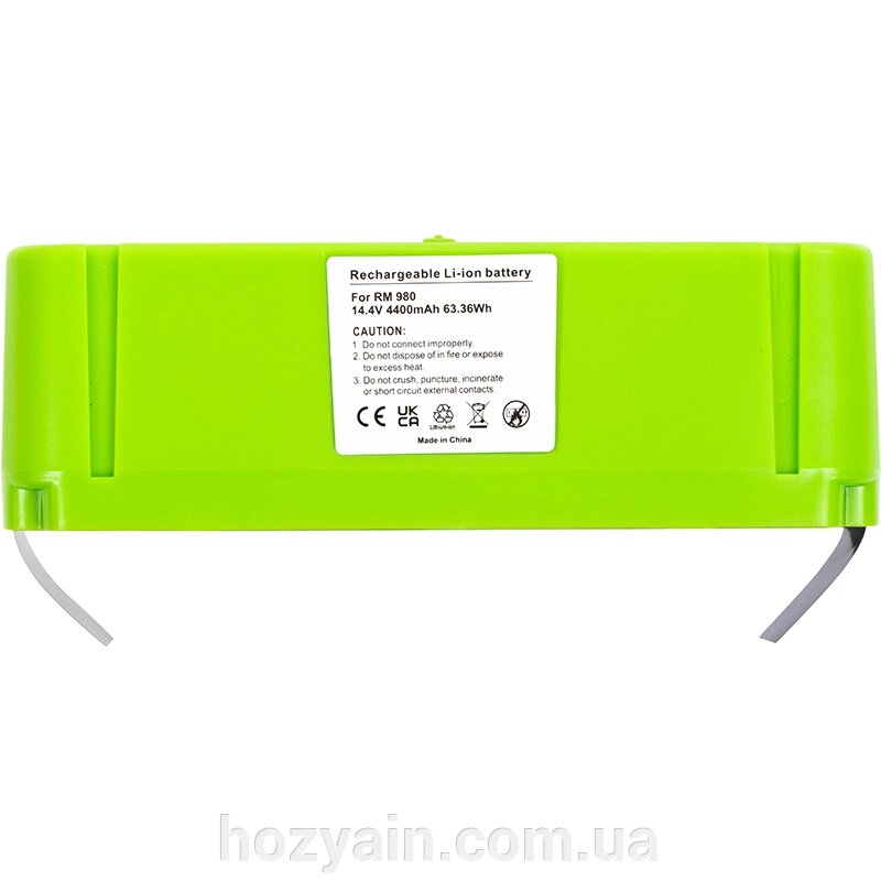 Акумулятор PowerPlant для пилососу iRobot Roomba 980 14.4V 4400mAh TB921294 від компанії hozyain. com. ua - фото 1