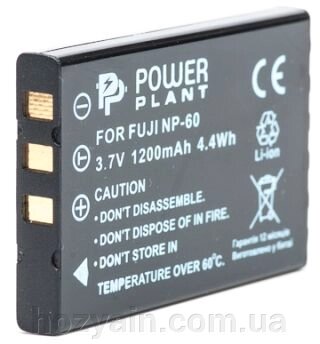 Акумулятор PowerPlant Fuji NP-60, SB-L1037, SB-1137, D-Li12, NP-30, KLIC-5000, LI-20B 1200mAh DV00DV1047 від компанії hozyain. com. ua - фото 1