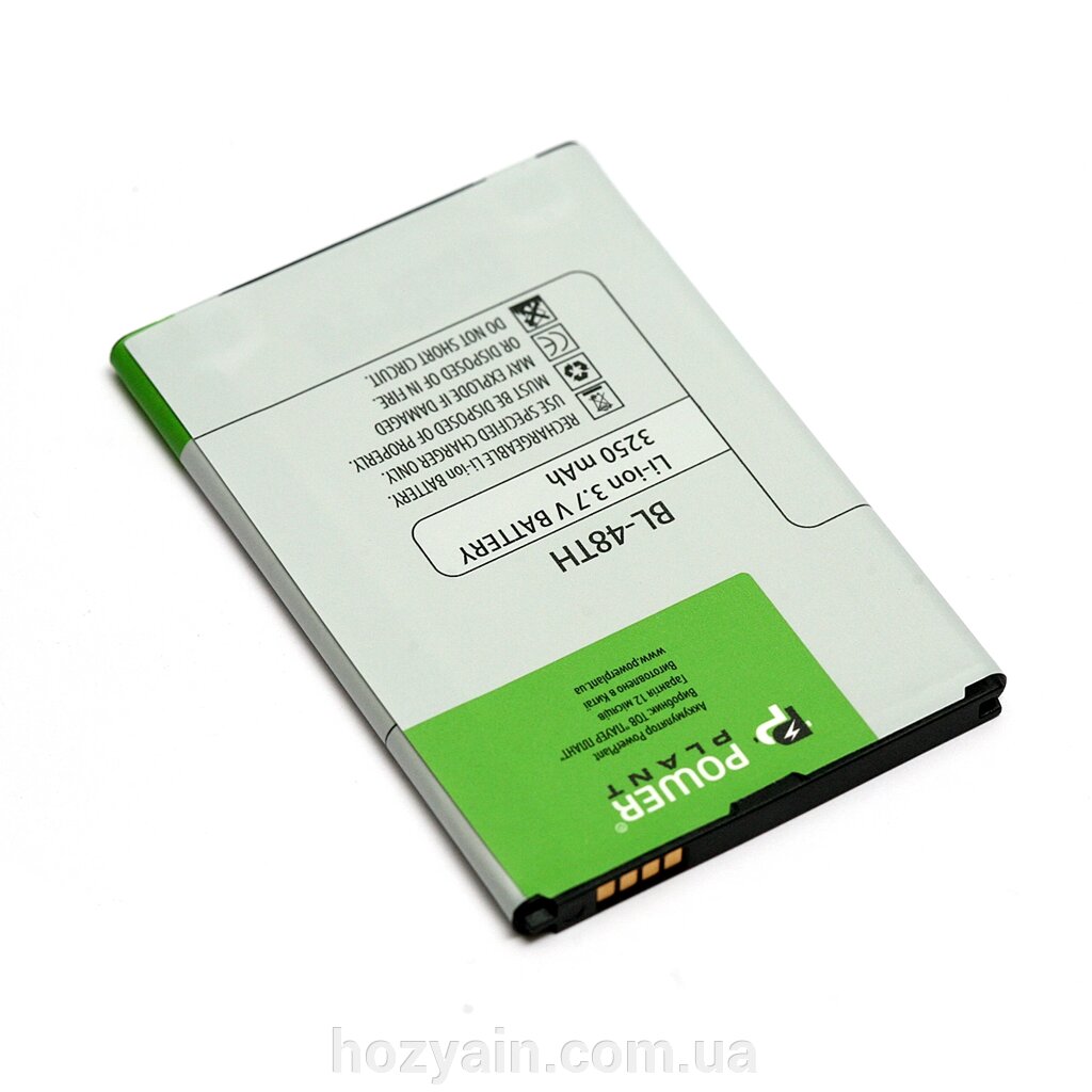 Акумулятор PowerPlant LG E940 Optimus G Pro (BL-48TH) 3250mAh DV00DV6289 від компанії hozyain. com. ua - фото 1