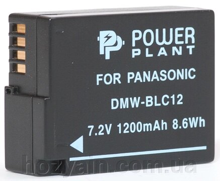 Акумулятор PowerPlant Panasonic DMW-BLC12, DMW-GH2 1200mAh DV00DV1297 від компанії hozyain. com. ua - фото 1