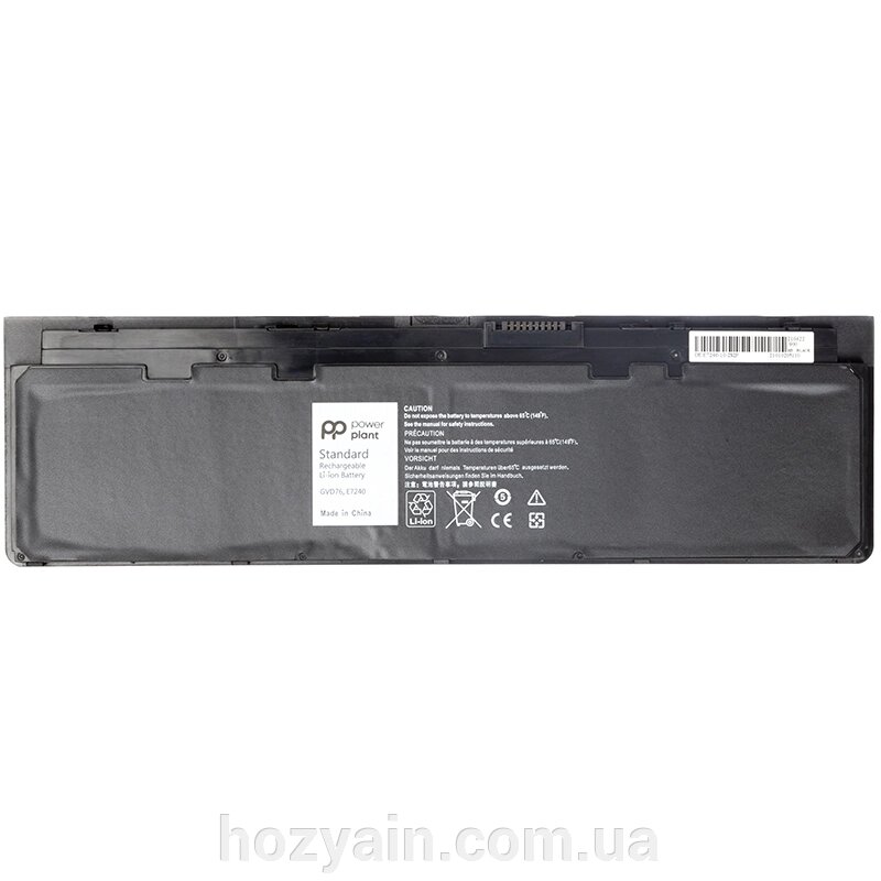 Акумулятор PowerPlant PowerPlant для ноутбуків DELL Latitude E7240 (WD52H, DL7240PJ) 7.4V 4800mAh NB440740 від компанії hozyain. com. ua - фото 1