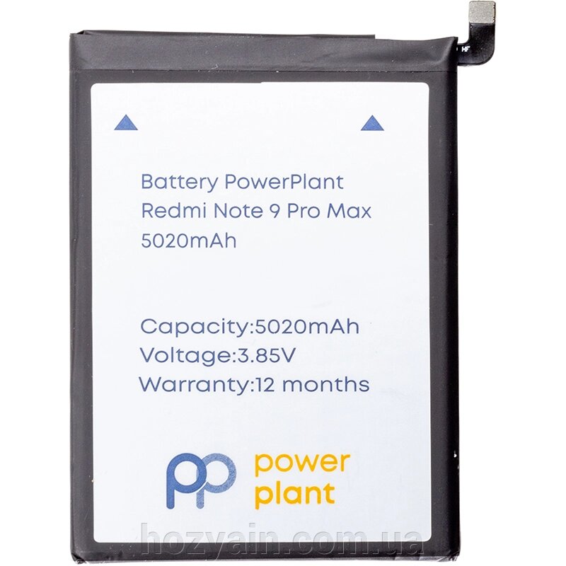 Акумулятор PowerPlant Xiaomi Redmi Note 9 Pro Max (BN52) 5020mAh SM220373 від компанії hozyain. com. ua - фото 1