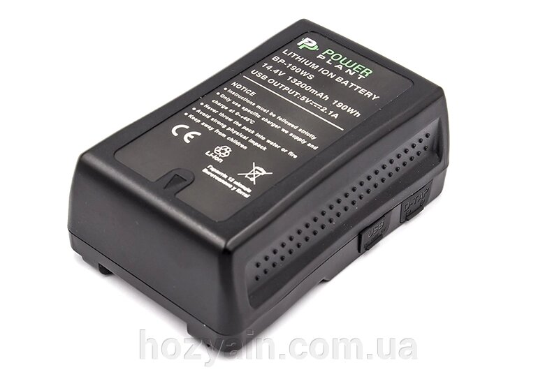 Акумулятор V-mount PowerPlant Sony BP-190WS 13200mAh CB970223 від компанії hozyain. com. ua - фото 1