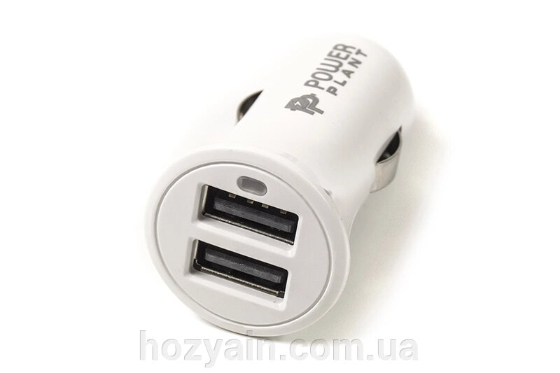 Автомобільний зарядний пристрій PowerPlant 2xUSB: PDA, MP3, AUTO; 3.1A DV00DV5036 від компанії hozyain. com. ua - фото 1