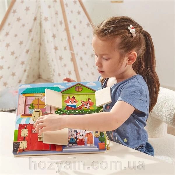 Бізіборд Viga Toys Будиночок (44653) від компанії hozyain. com. ua - фото 1